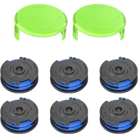 AC41RL3 AC41RDLB 27ft 0.065" Autofeed Dual Replacement Line, 6 Spool + 2 Caps - Picture 1 of 6